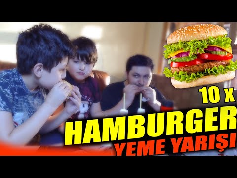 OĞULLARİMLA HAMBURGER YEME KAPİŞMASİ