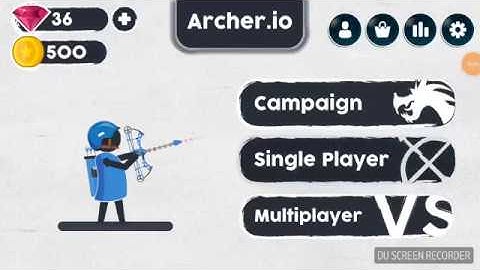 Archer.io | Compound Bow | Bicycle Helmet | Blue Tunic
