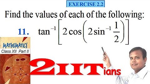 Inverse Trigonometric Functions Exercise 2.2 Q 11 NCERT Class XII | IIT JEE