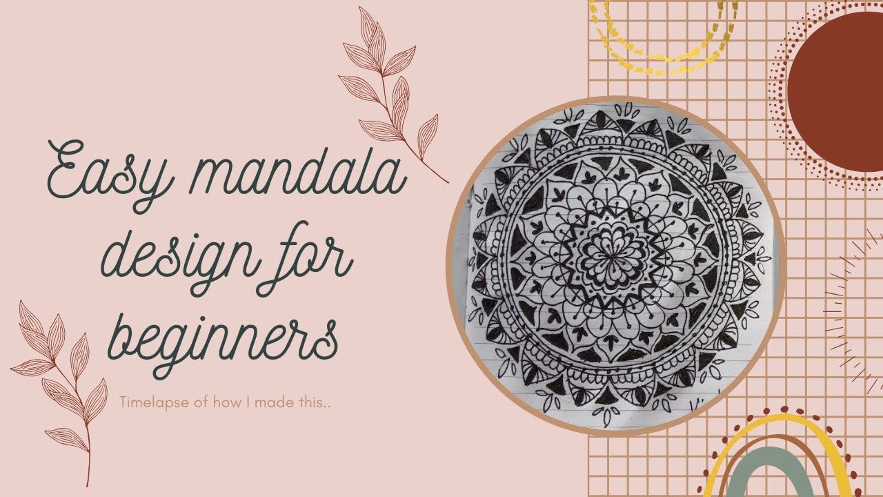 Easy mandala design for beginners | SPEED ART - YouTube