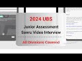 20232024 ubs online assessment  interview tutorials