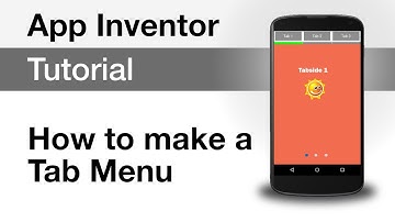 Tab Menu in App Inventor