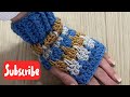 Mitones o Guantes sin dedos tejidos a Crochet
