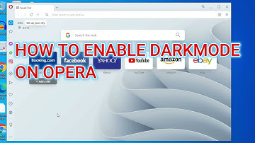 HOW TO ENABLE DARKMODE ON OPERA,how to enable dark mode in opera browser