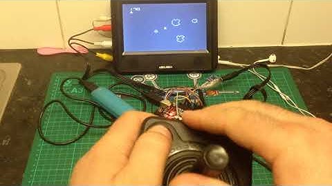 DIY Hackvision Arduino Asteroids TV Game