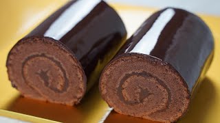 Easy Recipe / Chocolate Swiss Roll Cake Recipe / Jelly Roll Cake / Basic Chocolate Roll Cake