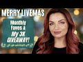 LIVEMAS BEGINS! Monthly Beauty Favorites, and My 3K Giveaway