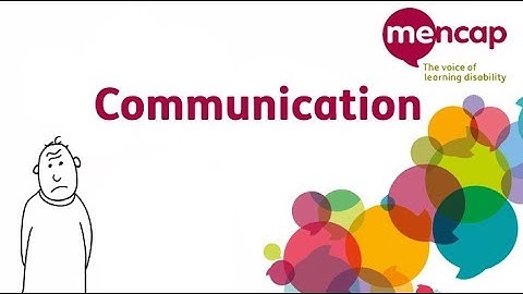 Communication: speaking to people with a learning disability