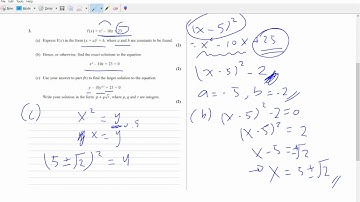 June 2018 Pearson Edexcel GCE Core Mathematics C1 Qs3 Complete Walkthrough