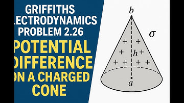 Griffiths Electrodynamics Problem 2.26 | Potential Difference on a Charged Cone