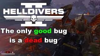 Spraying insecticide for democracy | HELLDIVERS 2