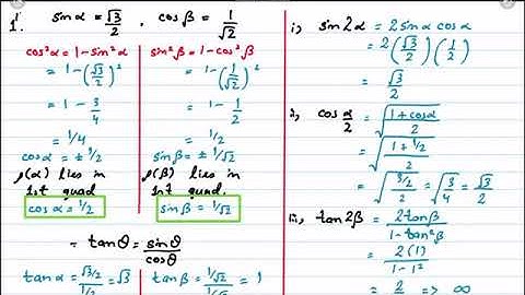 XI Math Chap 10 - Trigonometric Identities Ex 10.3 Solution by Sir Ahsan Abdullah Patel - Part 1