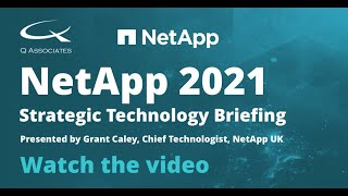 Live Event Recording: NetApp Strategic Update 2021