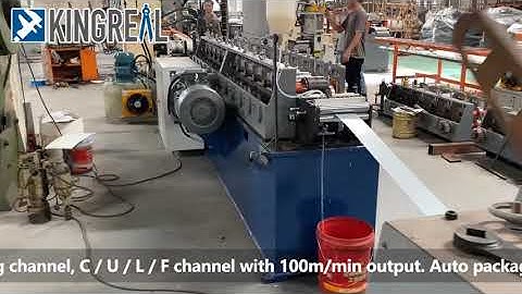 KINGREAL 100M/MIN OMEGA CHANNEL / FURRING CHANNEL / HAT CHANNEL  FORMING MACHINE