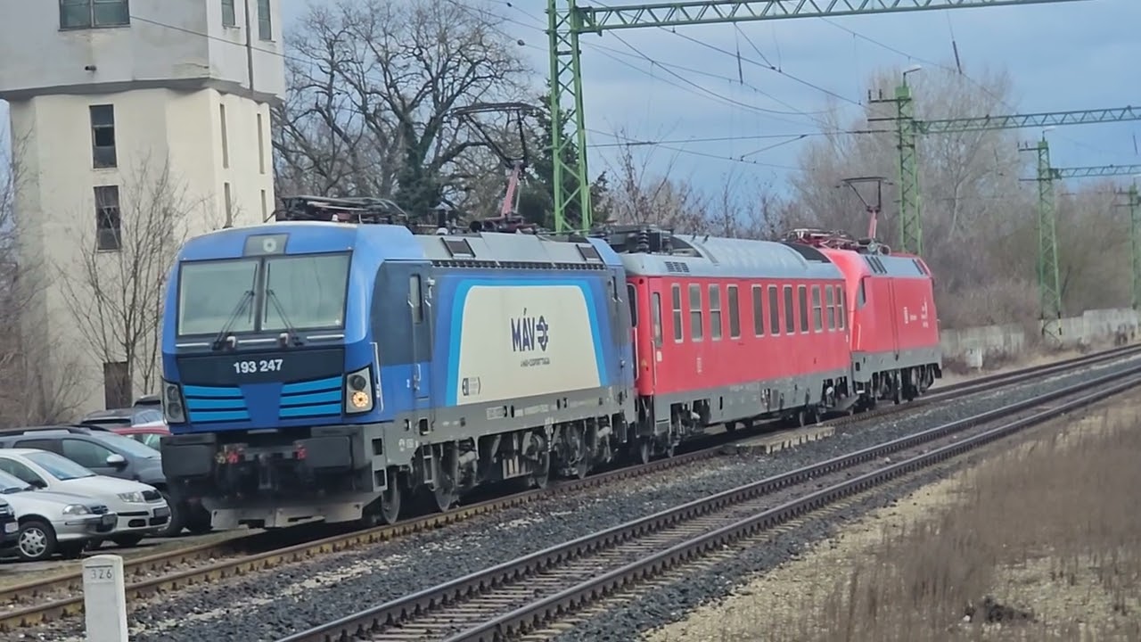 DB-s Mérővonat Martonvásár-Székesfehérvár 100km/h mérés 2026.02.23 hétfő