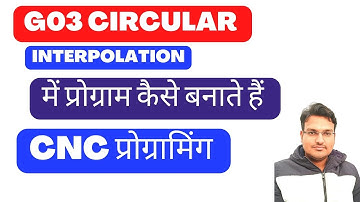 cnc programming || circular interpolation counterclock wise - g03 cnc code- radius program