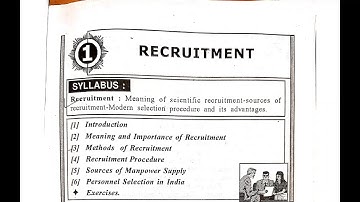 BCOM SEM 1 (ENG MED) HRM UNIT 2 CHAPTER 1 (PART 2)