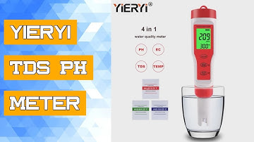 yieryi TDS PH Meter PH/TDS/EC/Temperature Meter Digital Water Quality Monitor Tester Pools, Drinking