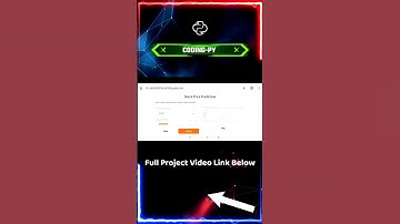 Stock Price Prediction Machine Learning demo web application | #ai #ml #shorts