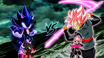 Dark Sonic V2 OP (New) VS Goku Black Purgation OP (all form) in Jump Force Mugen