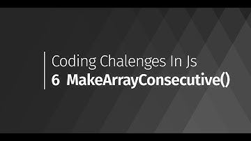 Make Array Consecutive