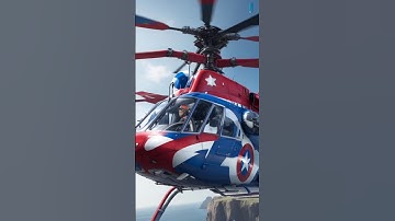 Captain America with Helicopter | All Character💥 #shorts #superhero #marvel #avengers #youtubeshorts