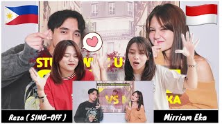 SING-OFF (Stuck With U ) VS MARIA EKA | Twins Reacts ! ONE OF OUR FAVORITE SO FAR !!!