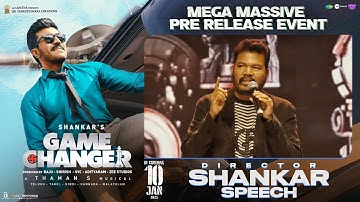 Director Shankar Speech at Game Changer USA Pre Release Event | Ram Charan | Kiara | Dil Raju
