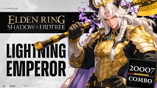 Elden Ring DLC - How To Make The Best Lightning Emperor Build, Death Knight's Longhaft Axe Build