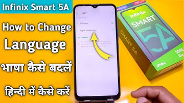How to change Language in infinix smart 5a | infinix Smart 5a mobile me language change kaise kare