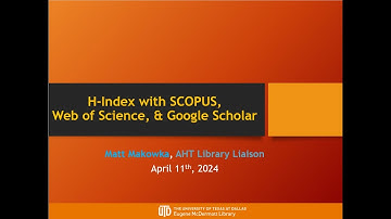Using the H-Index to Measure Scholarly Impact with SCOPUS, Web of Science, and Google Scholar