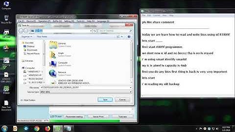 RT809F PROGRAMMER BIOS READ & WRITE