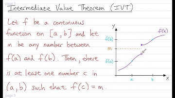 Limits Of Functions (Part 5: The Intermediate Value Theorem)