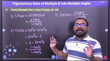 Lecture-1 Trigonometry Ratio of Multiple and Sub- Multiple Angle#Diploma#MSBTE#Basic Mathematics