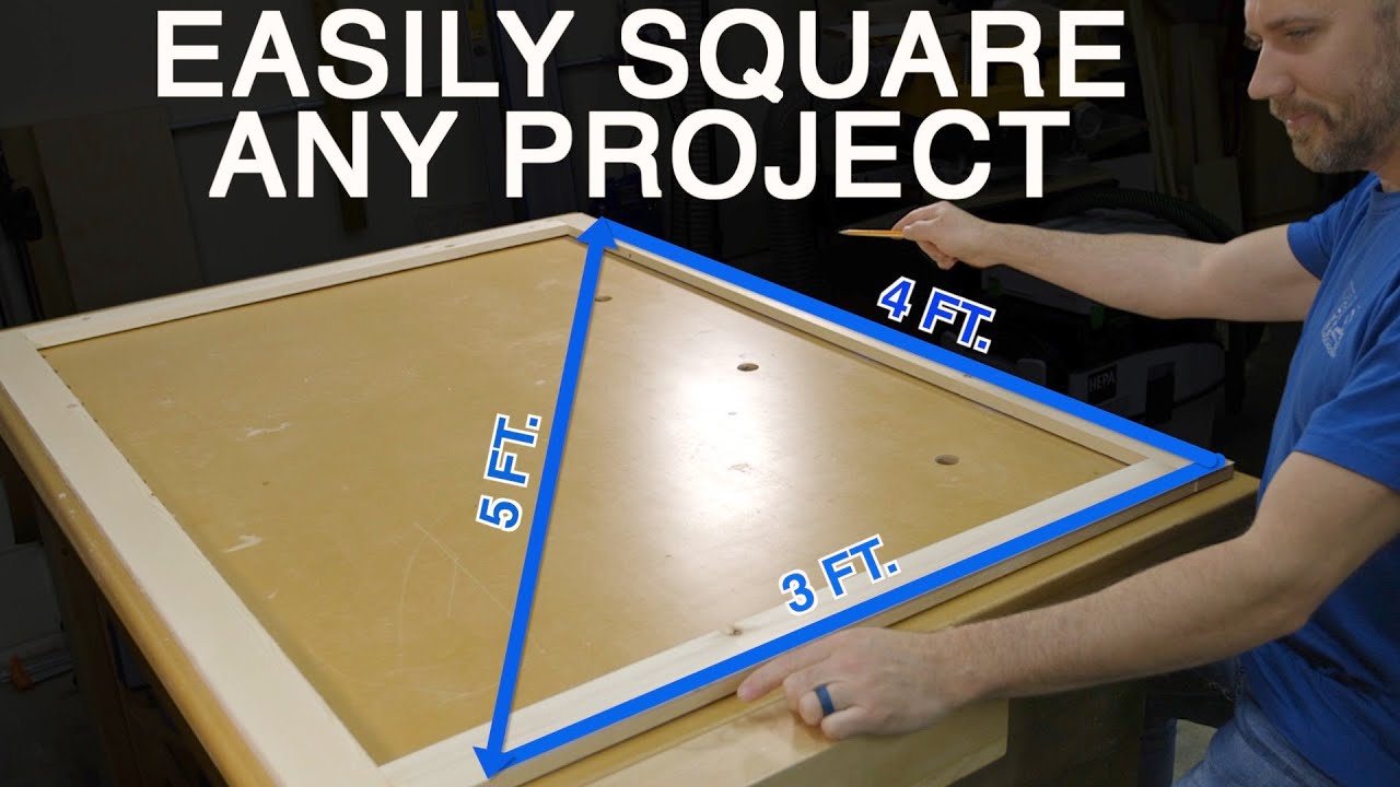 3 4 5 Triangle Method For Finding Square Youtube