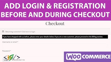 How to Add Login and Registration before and during Checkout in Woocommerce