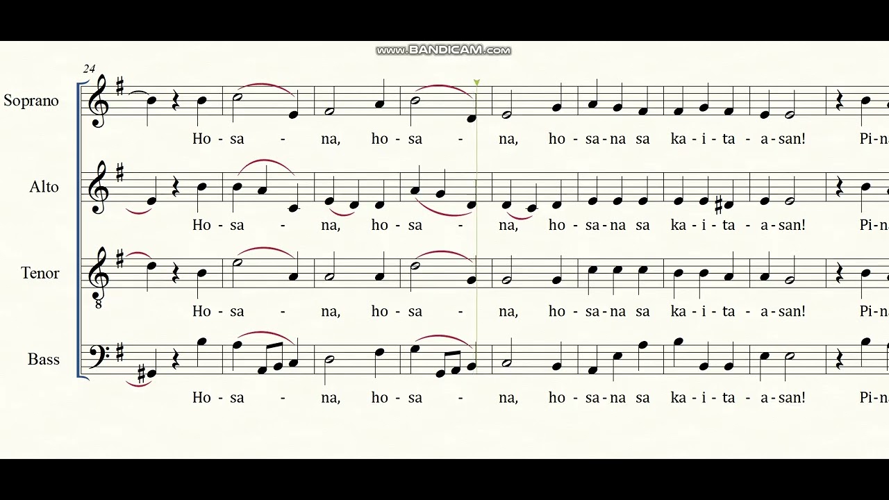Santo - Manoling V. Francisco, SJ (Arr. Ferdinand M. Bautista & Louie Angelo Oca) ALTO
