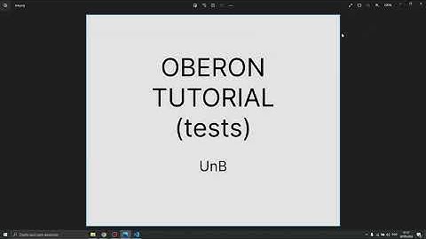 Oberon language tutorial