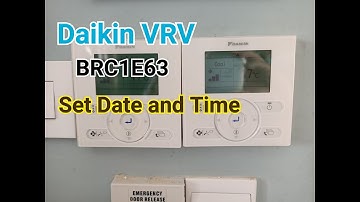 Daikin VRV4 | Wire remote controller (BRC1E63) time and date setting