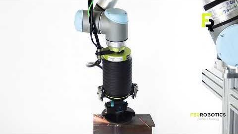 Automated weld leveling with the ACF-Kit - Angle Grinder by FerRobotics