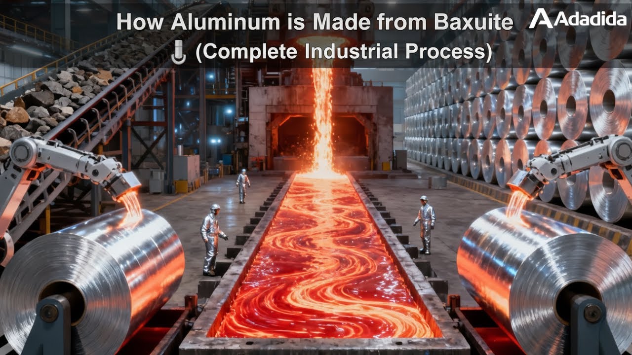 How Aluminum is Made from Bauxite Ore 🔩 (Complete Industrial Process ...