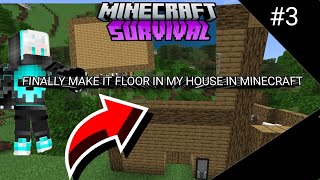 finally make it 2nd floor in Minecraft survival series 3 #minecraftpe #survivalseriesminecraft