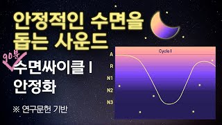 🧠💤 1번째 수면싸이클 안정화를 위한 수면단계별 뇌파동조 & 핑크노이즈 사운드 [90분 숙면블록]