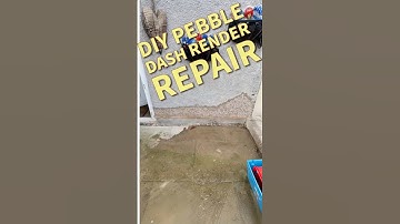 DIY Loose Pebble Dash Render Repair. #rendering  #pebbledash #pebbledashing