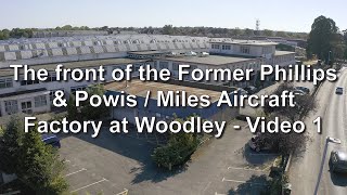 &#39;The front view of the former Phillips &amp; Powis/ Miles Aircraft Factory at Woodley&#39;.