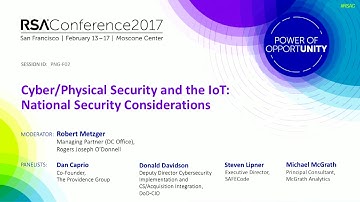 Cyber/Physical Security and the IoT: National Security Considerations