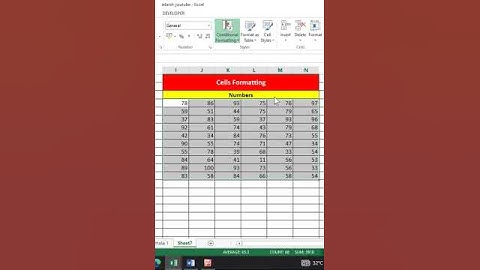 advanced conditional formatting कैसे करें।#conditionalformatting #excelshorts #shorts #youtubeshorts