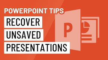 PowerPoint Quick Tip: Recover Unsaved Presentations
