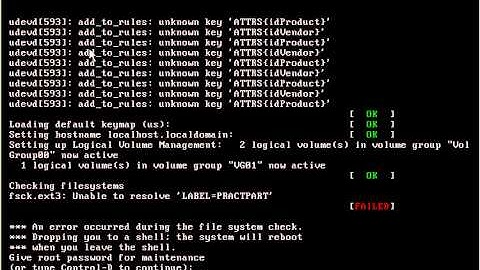 RHCT EXAM: answers to question 5 (Fixing a system boot error with fstab)