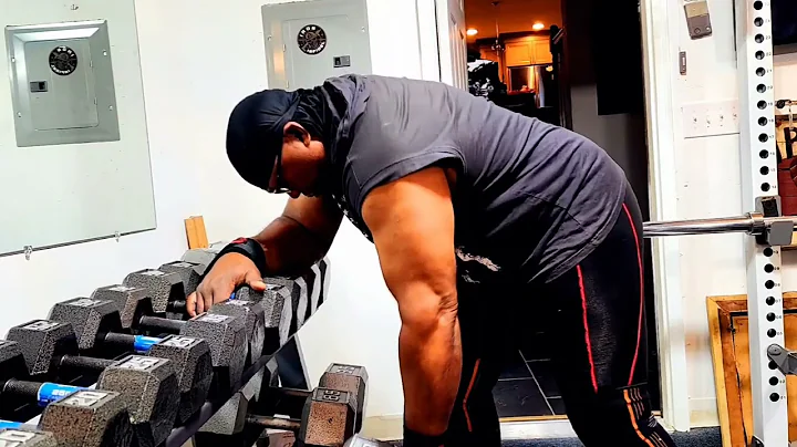 Gregory Watkins training at his home gym December ...